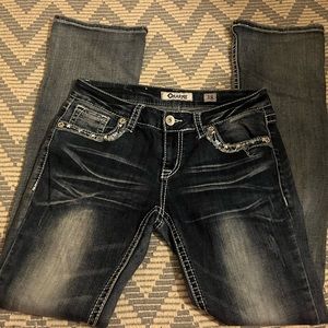 charme stitched jeans